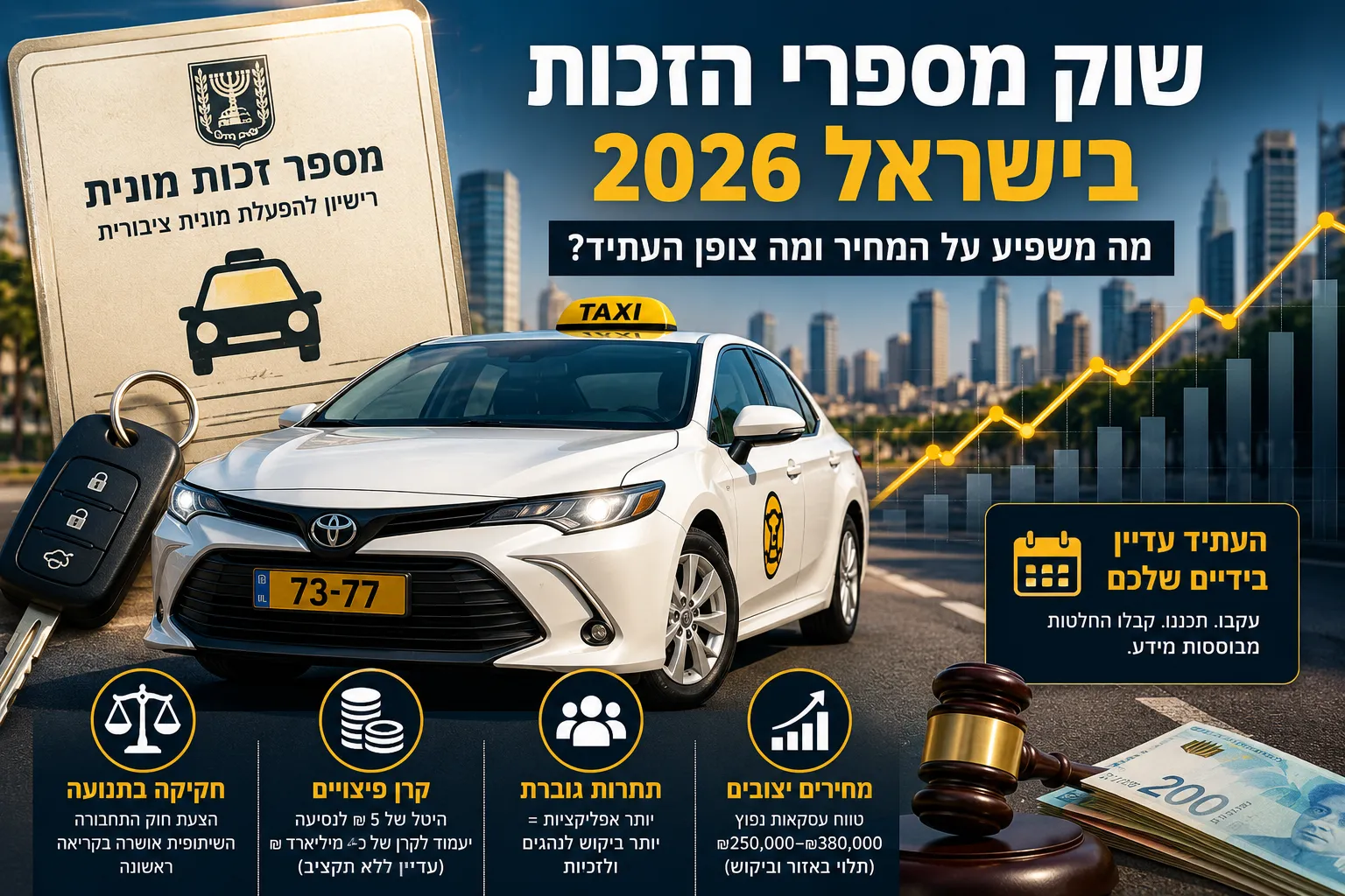 שוק מספרי הזכות 2026: כמה שווה הזכיון שלך היום - חדשות מתעשיית המוניות