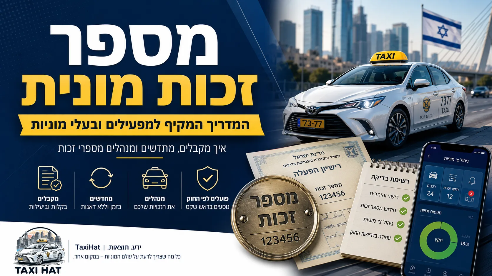 מספר זכות מונית: המדריך המקיף למפעילים ובעלי מוניות - חדשות מתעשיית המוניות